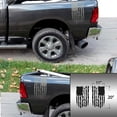 thumbnail image 2 of Veteran Vietnam Retired Distressed American USA US Flag Rear Truck Bed Vinyl Decal fits most Pickup Trucks U.S. Army Sticker USAF USMC US Navy Decal (Set of 2, 11" x 20", Silver Gray (Metallic)), 2 of 8