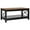 Brown, variant on Dextrus Farmhouse Rustic Wood Coffee Table with Open Storage Shelf, Oak