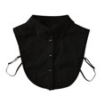 thumbnail image 2 of harmtty Women Lace Fake White Black Shirt Botton Collar Detachable Blouse Accessory, 2 of 8