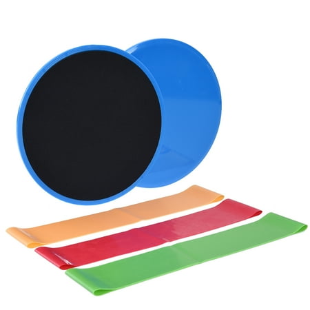 - RUNACC Gliding Discs and Resistance Loop Bands Set Workout Sliders Exercise Sliders with 3 Resistance Loop Bands, Perfect for Improving Body Balance and Flexibility, Set of 2, Blue
