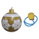 thumbnail image 1 of Gran bola inflable navideña de PVC de 20 pulgadas para exteriores, decoración navideña divertida OroCopo De NieveRayas, 1 of 9