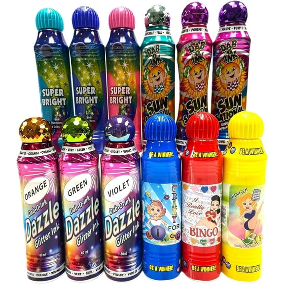 Lucky Lady Dauber Co. Bingo Dauber Variety Pack, 12 Count, 1 Pack
