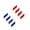 French three colors, variant on 4pcs Waterproof Car Body Decoration Stickers For Motorcycle Auto B Pillar Feature Italy France Germany Flag Color
