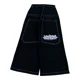 thumbnail image 4 of Pantalones cortos holgados con gráficos bordados retro de tendencia americana Y2K para hombre, pantalones vaqueros de cintura alta estilo Harajuku Punk Hip Hop, ropa de calle, 4 of 5