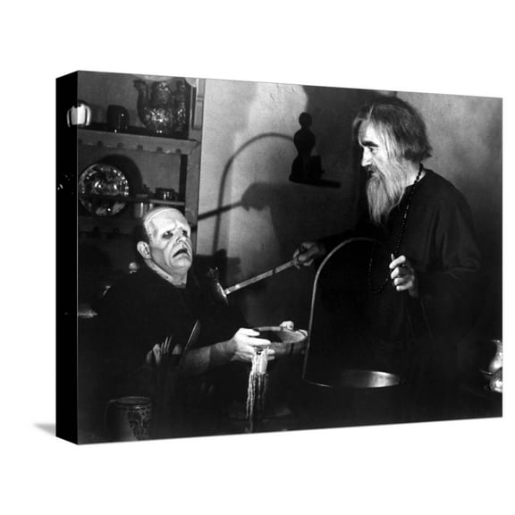 Art.com Young Frankenstein, Peter Boyle, Gene Hackman, 1974 Stretched Canvas Print Wall Art, 16" x 12"