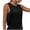 Black, variant on Staron Women's Casual Solid Color Sports Tank Top with Side Cutouts Round Neck Sleeveless Comfy Fashion Yoga Workout Vest, Black S