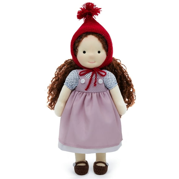 Unique Waldorf Doll - Personalized Handmade Rag Doll Birthday Gift For Kids with Exquisite Box