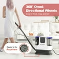 thumbnail image 6 of Upholstery Carpet Cleaner, Aeitto® 12Kpa Portable Spot and Stain Cleaner, Easy Move with Universal Wheels & Handle, 1.18-inch Deep Cleaning Machine for Couch, Stairs, Car and Pet Messes, Blue, 6 of 10