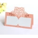 thumbnail image 3 of Tarjetas de lugar de boda de encaje, decoración de recepción de nombre de mesa personalizada, cartulina con patrón de encaje dorado para boda, 50 Uds., 3 of 5