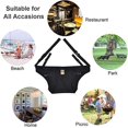 thumbnail image 4 of Silla de comedor de seguridad para bebés con cinturón de seguridad portátil para niños, negra 48*50CM Sincero Electrónica, 4 of 5