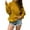 Yellow, variant on TJAZFJPA Cozy Sweaters for Women Fuzzy Women's Autumn and Winter New Knitwear Women's College Style Thick Thread Fried Dough Twist High Neck Pullover Sweater