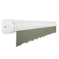 thumbnail image 4 of Awntech 12 Ft Key West Right Motorized Heavy Duty Patio Retractable Awning with Cassette (144in x 9.38in x 120in), Sage, 4 of 6