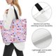 thumbnail image 3 of Disketp Fashionable Cats Bolsa Tote Estampada para Mujer, Bolso de Hombro y de Mano para Compras y Viajes, 3 of 8