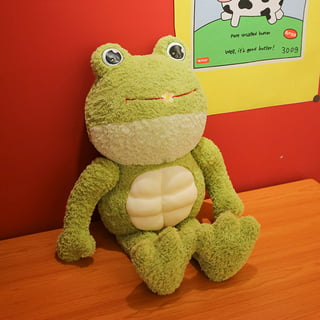 Walmart Happy Frog Plush 8.5 Stuffed Animal Doll For All Ages Spots Sitting