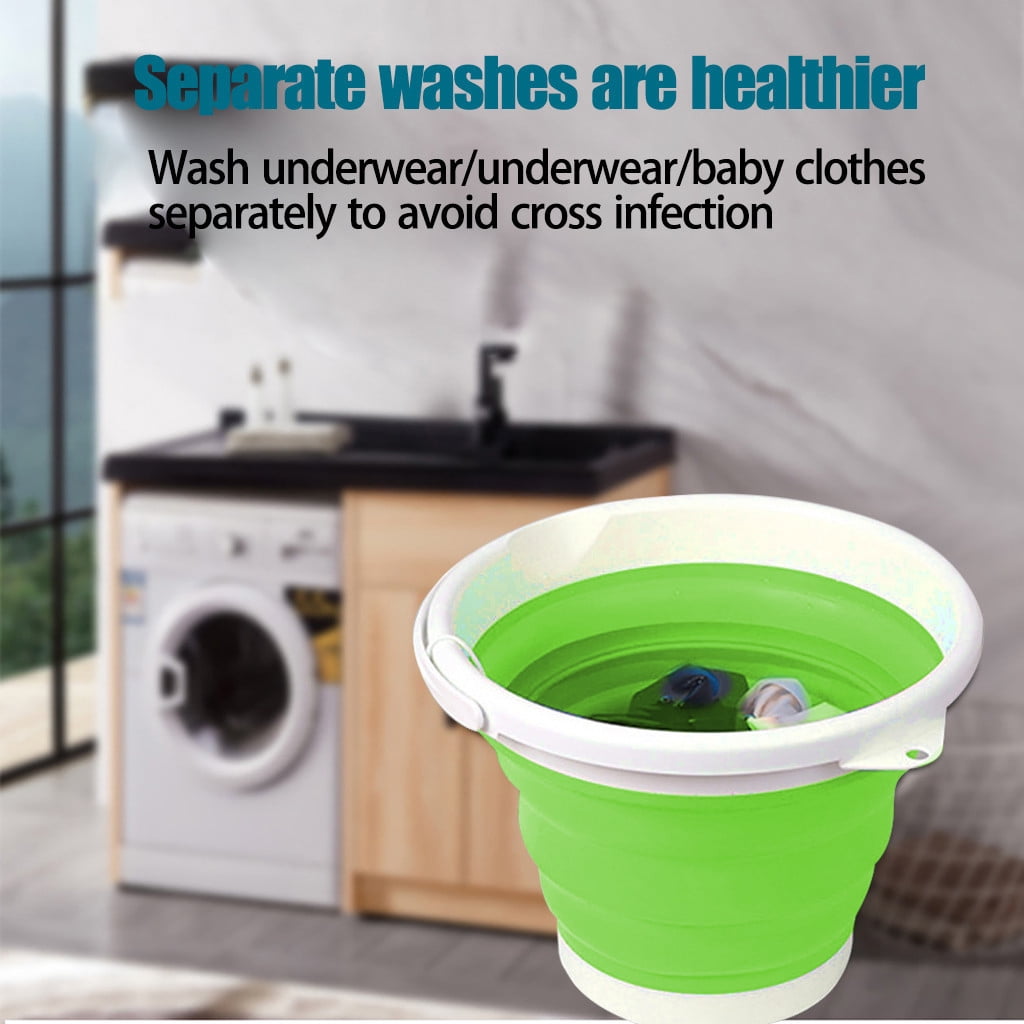 Portable Mini Turbo Washing Machine With Foldable USB Powered Laundry