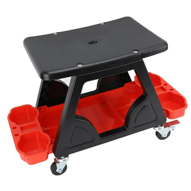 Tabouret de Garage Roulant, Tabouret de Mécanicien Confortable avec Roues Pratiques Portable Polyvalent pour Décoration Automobile