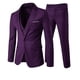thumbnail image 1 of Allthemen Mens 3-Piece Business Party Wedding Solid Color Notched Lapel Slim One-button Suit (Blazer + Vest + Pants) zhangyuxiang LED, 1 of 2