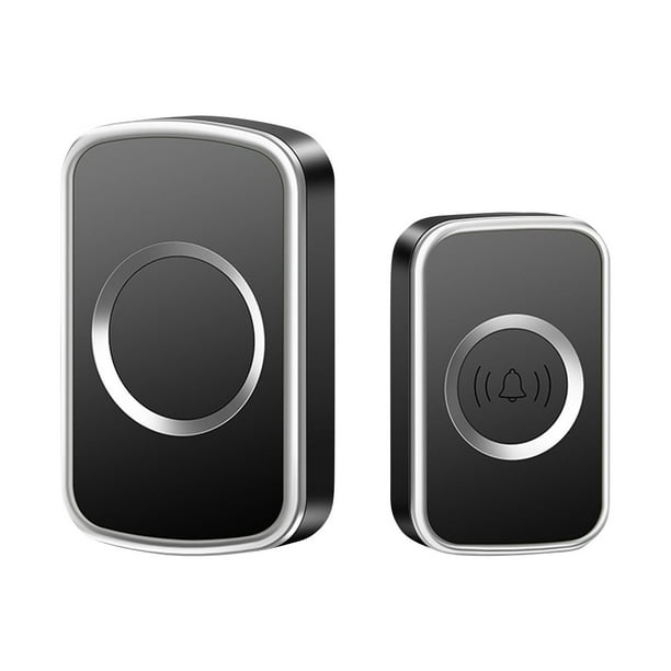 Bella de Puerta Inalámbrica Hogar No Necesita Baterías, 433Mhz Remoto 200M Rango Gran Volumen Buscador con 60 Opciones de Música, Ip44 Clasificado