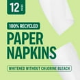 thumbnail image 3 of Staples COASTWIDE Compostable Recycled Napkin 1-Ply White 400/Pack 12 Pack/Carton CW20179-CT, 3 of 7