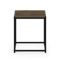 thumbnail image 6 of Furinno Camnus Side Table, Rustic Brown End Table with Metal Frame, Square Open Frame Night Stand, Bedside Table, Easy Assembly, for Living Room, Bedroom, Brown Walnut, 6 of 6