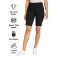 thumbnail image 2 of 3-Pack Women's School Uniform Super Stretch Bermuda Shorts, 2 of 4