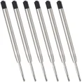 thumbnail image 1 of Recharges d'Encre Noire (6 Pcs), Recharges de Stylos à Bille Remplaçables, Pointe Moyenne 1mm, 1 of 6