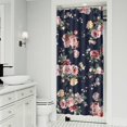 thumbnail image 2 of Waterproof Pioneer Shower Curtain 36x72 Inch Polyester Unique Colorful Floral Shower Curtain for Bathroom Hotel Home Decor with 7 Plastic Hooks, 2 of 5