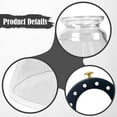 thumbnail image 6 of Serenable Glass Lamp Shade Light Cover Diameter 9.57inch Resistant to High Temperature Lighting Accessories Home Decoration for E27/E26 Transparent, 6 of 9