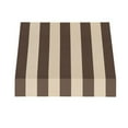 thumbnail image 2 of Awntech 3.375 ft New Yorker Fixed Awning Acrylic Fabric, Brown/Tan Stripe, 2 of 2