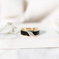 thumbnail image 4 of Rosec Jewels Lab Created Diamond Wedding Band (Ef-VS Quality) - Mens Enamel Band Ring - with Jewelry Box, 18K Yellow Gold, US 12.50, 4 of 8