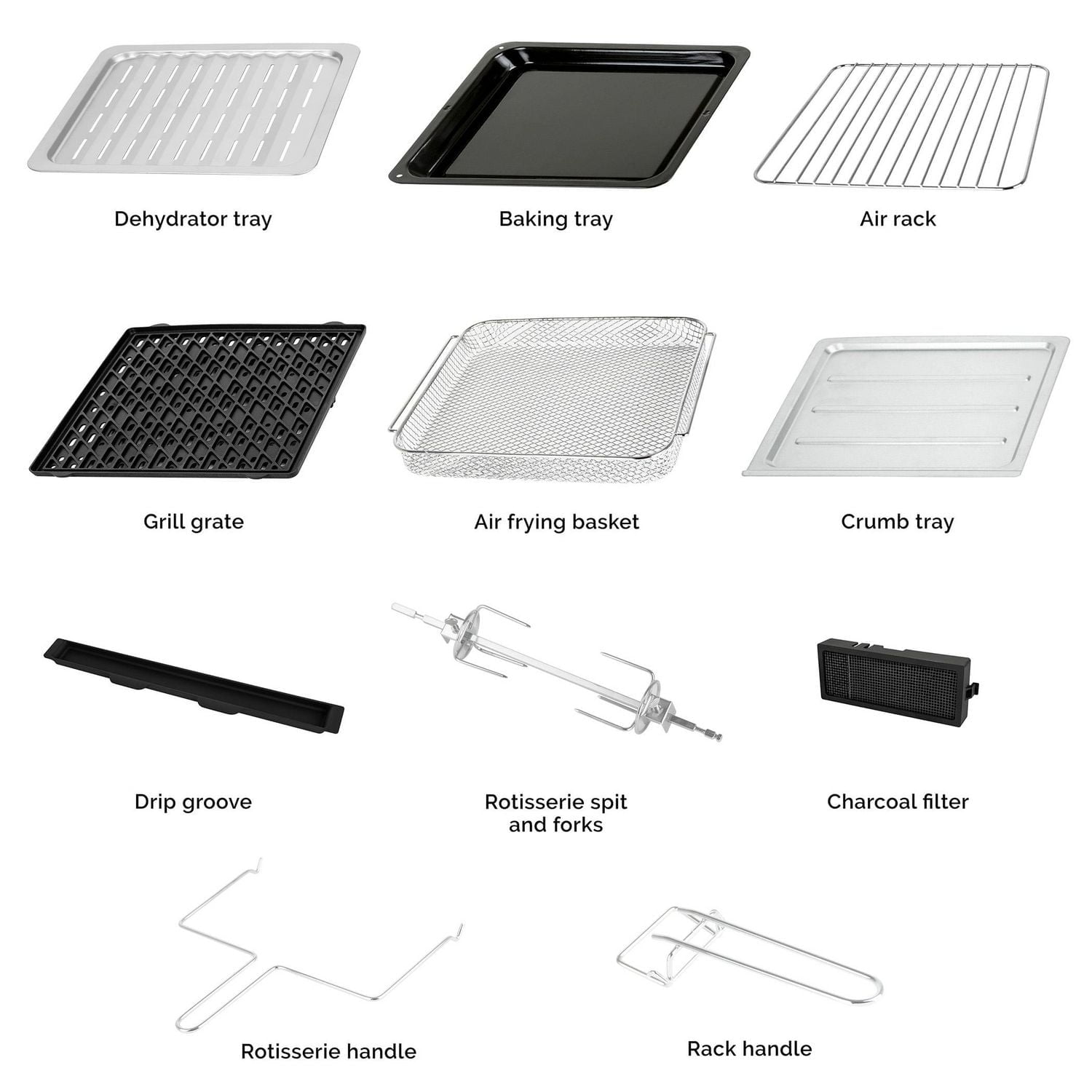 Four Friteuse à Air Chaud et Gril Numérique Kalorik MAXX AFO 47631 SS2 (CA)