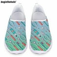 thumbnail image 1 of Zapatos casuales de verano para mujer de Doginthehole, zapatos de enfermería para hospital con degradado, zapatos planos de malla transpirables y livianos, 1 of 5