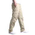 thumbnail image 4 of Pantalon d'Extérieur Robuste pour Hommes avec Multiples Poches et Design Utilitaire Décontracté Quotidien Coupe Décontractée Taille Mi-Haute Entrejambe Long Pantalon Cargo Durable pour Toutes les Saisons, 4 of 4