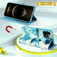 thumbnail image 5 of SuperShield Compatible avec iPhone 14 Plus Étui Portefeuille, Étui à Rabat en Cuir PU à Motif Marbre avec 3 Fentes pour Cartes et Support pour Fille Femme, Étui de Protection Antichoc pour iPhone 14 Plus 6,7 Pouces, 5 of 5