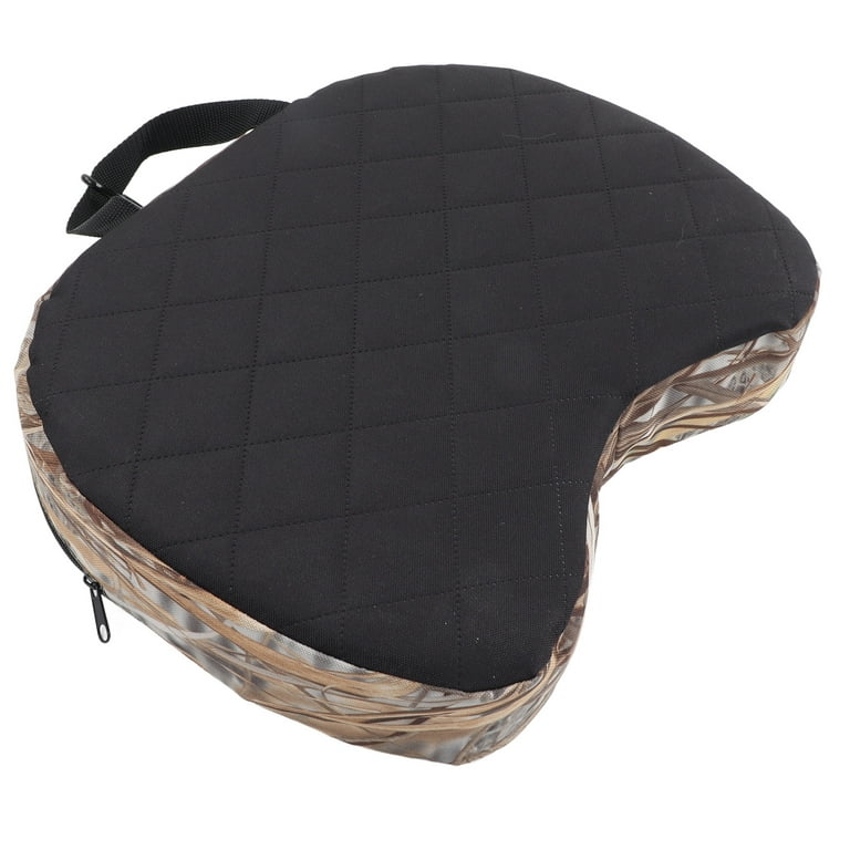 Outdoor Sitting Pad, Zipper Dustproof Portable Handle Hunting Seat Cushion  Concave Design Foam Padded For Leisure