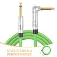 thumbnail image 4 of Phenofice Guitar Cables Acoustic Guitar Cable Rubber Green for Musicians 1Pack, 4 of 8