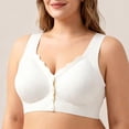 thumbnail image 3 of MEICHEN High Support Front Closure No Underwire Bras for Women Adjustable Strap Full Coverage Jelly Bras Comfortable Seamless Underwear, 3 of 6