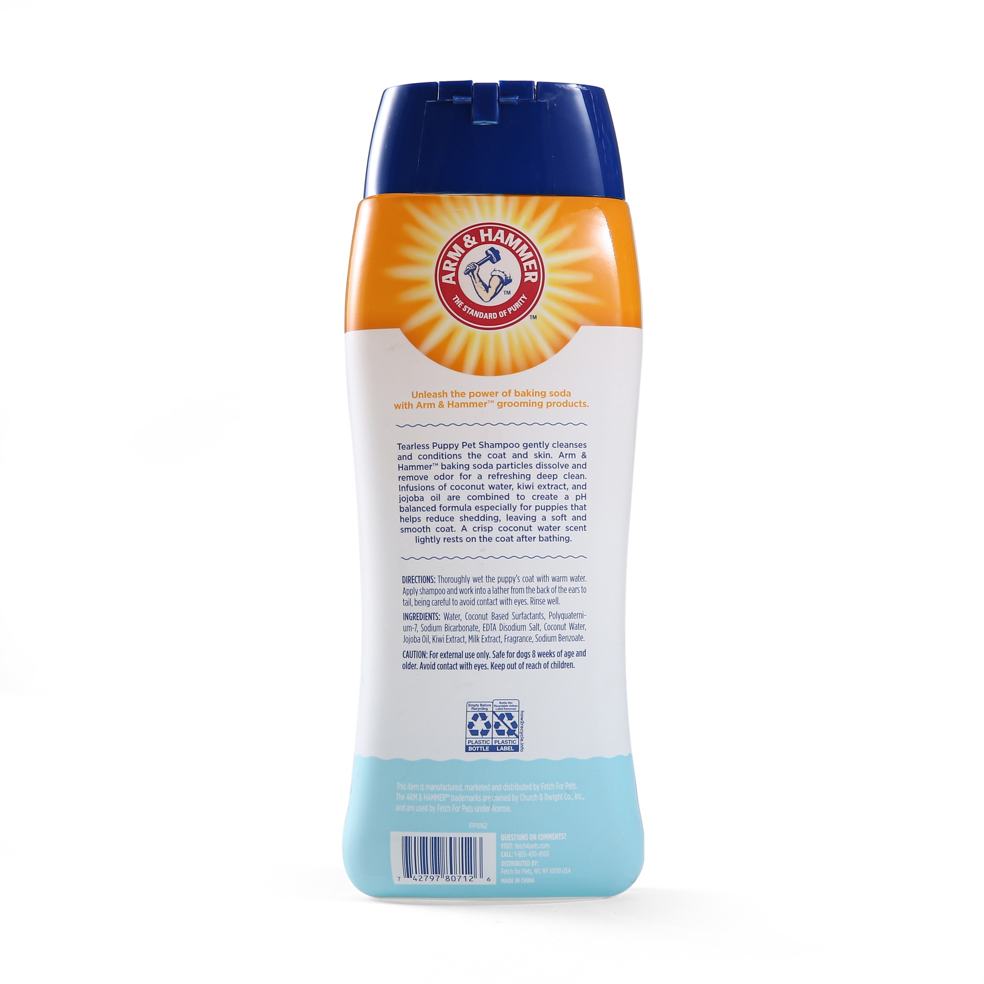 Arm & Hammer, Tearless Puppy Dog Shampoo For Pets, Gentle Cleansing Formula, Coconut Scent, 20 Fl Oz