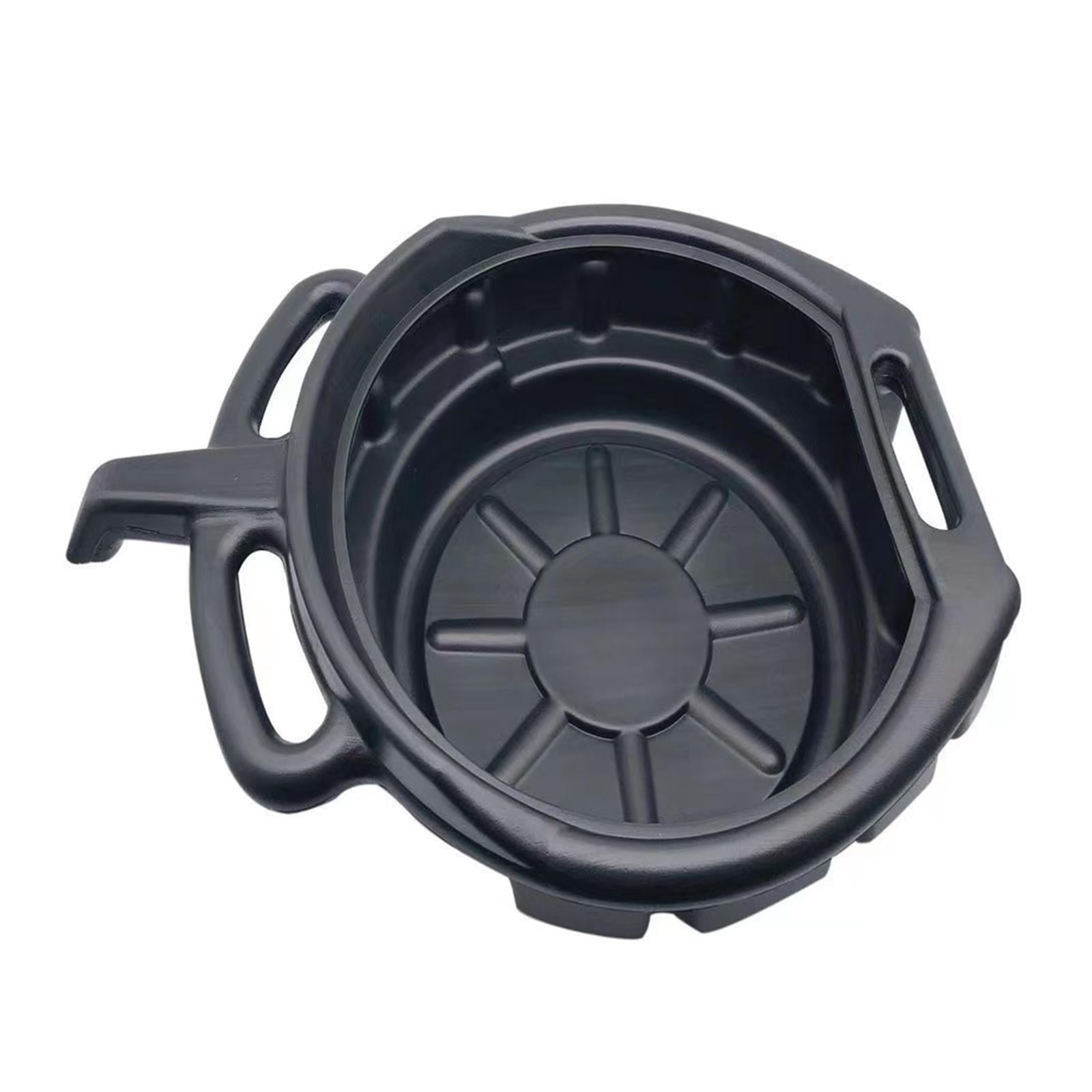 Oil Drain Can Durable Fluted Collect Pan for Car Fuel Fluid Garage Boat
