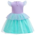 thumbnail image 2 of Toddler Girls Beauty Mermaid Princess Dress Birthday Party Dress Size 12M-6T, 2 of 6