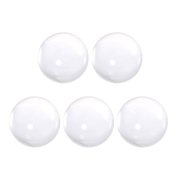 Adorno de esfera de acrílico de 40 mm de diámetro, 1.6 pulgadas, transparente, 5 piezas