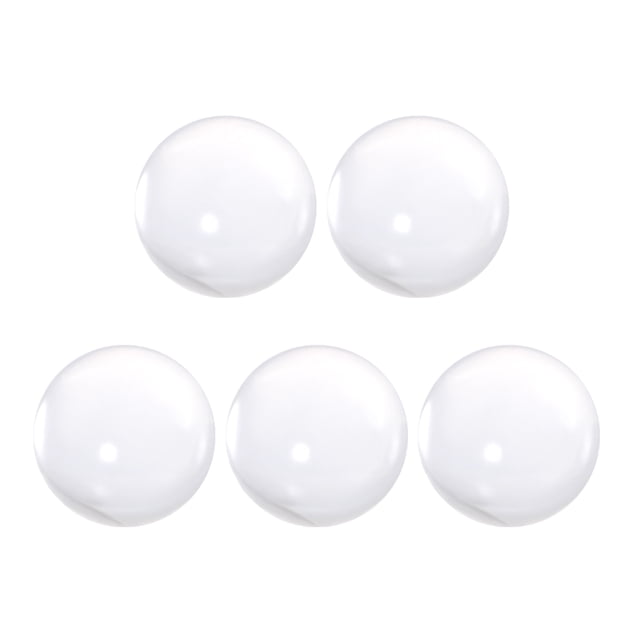 Adorno de esfera de acrílico de 40 mm de diámetro, 1.6 pulgadas, transparente, 5 piezas