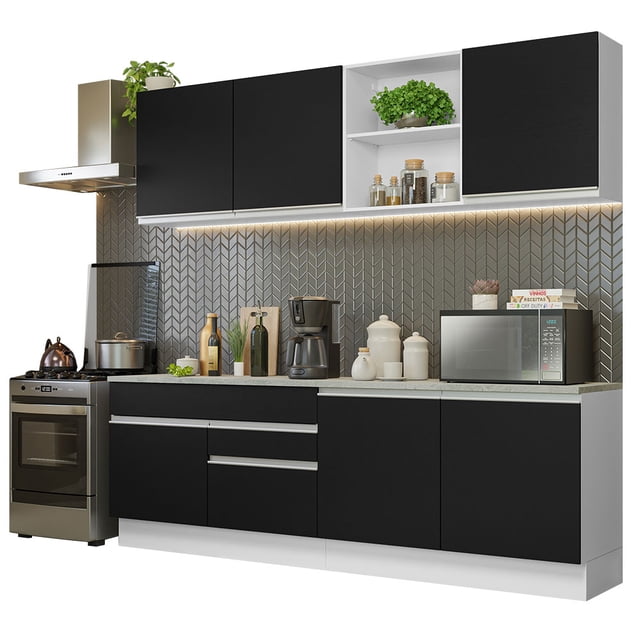 Cocina Integral Completa Modular Madesa Glamy 240cm BN 06