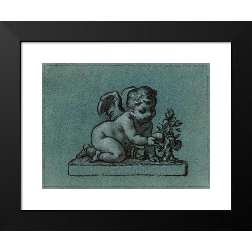 Pierre-Paul Prud'hon 24x18 Black Modern Framed Museum Art Print Titled - Les Oranges (1800)