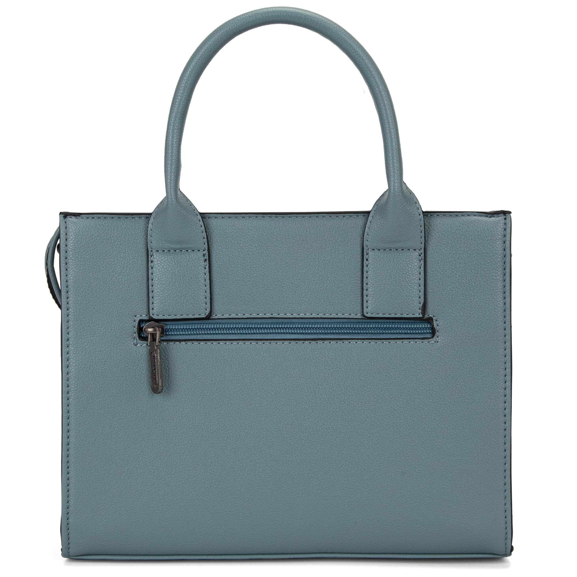 Wrangler Purse Medium Tote Bags for Women with Card Holder Wallet Designer Satchel Top-handle Handbags, Classic-Jean
