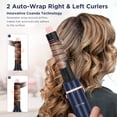thumbnail image 3 of PARWIN PRO BEAUTY 5 in 1 Dual Voltage Hot Air Multi-Styler Hair Tool, Air Straightener & 28mm Auto Wrap Curlers Set, Less Heat Damage Styling, Prussian Blue, 3 of 10