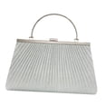 thumbnail image 1 of Bolso de mano de noche elegante bolso de noche para cena, vacaciones, regalo de cumpleaños Plata, 1 of 8
