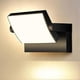 thumbnail image 1 of Black LED Outdoor Wall Light with 350 Rotating LED Panel 3000K Warm White Waterproof Outdoor Floodlight IP65 [Energy Class F], 1 of 3