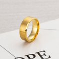 thumbnail image 4 of Titanium steel ring 8mm dumb ring Simple Men's Double bevel ring six color ring, Simple Men's Design, 4 of 5