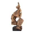 thumbnail image 1 of Estatuilla de pensador el silencio multiusos es una estatua dorada de color dorado para la oficina ANGGREK Otros, 1 of 8